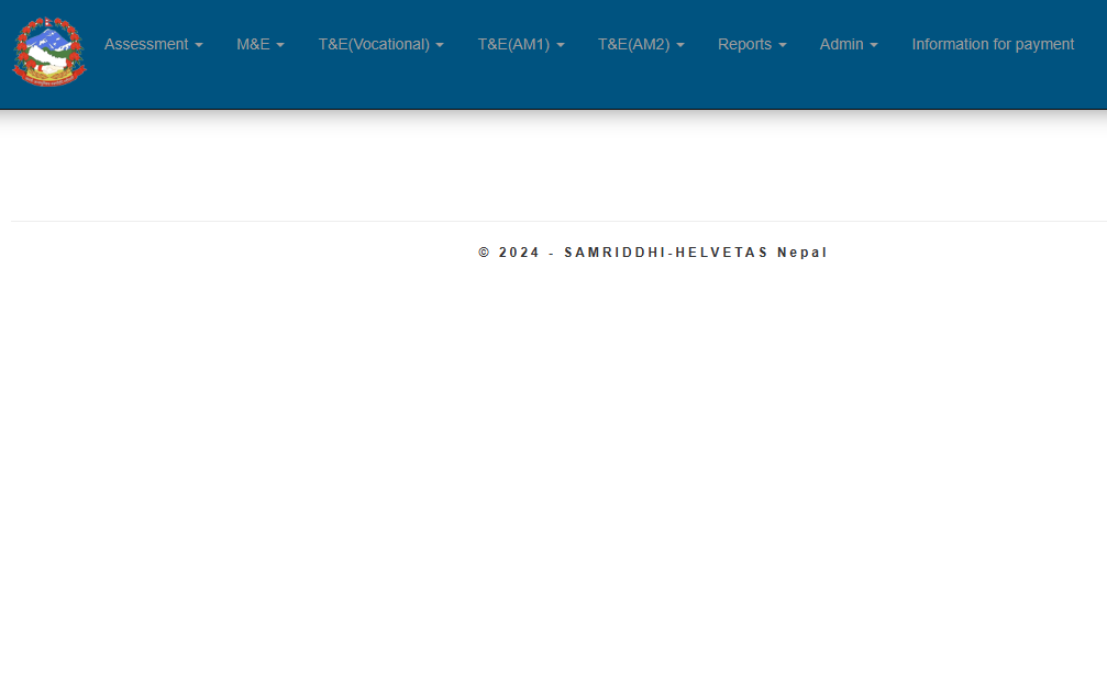 RERP SAMRIDDHI Web Based Database for Training Management